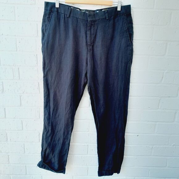 Baird McNutt Linen Murano Alex Slim Fit Lightweight Preppy Resort Wear sz:36×30 - Picture 1 of 7